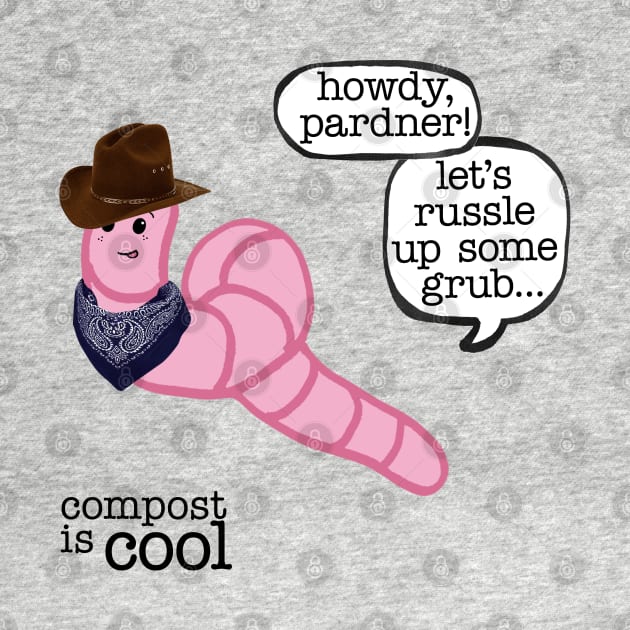 compost worm (cowboy) by mystudiocreate
